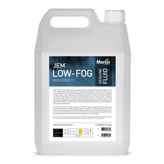 Jem 97120852 Low-Fog Fluid High Density - 5L