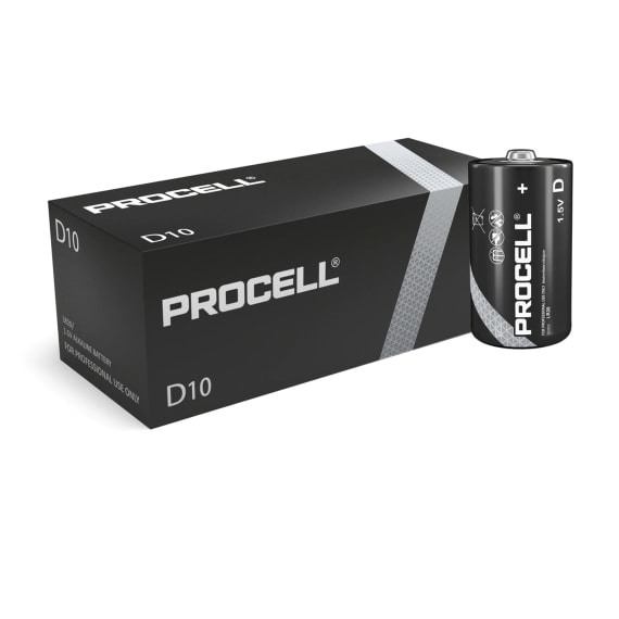 Duracell ID1300 10 x Procell "D" Batteries - 1.5V