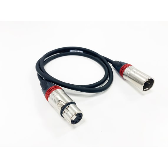 StageCable DMX 5pin Cable + XLR 5pin Plug & Socket - 10m