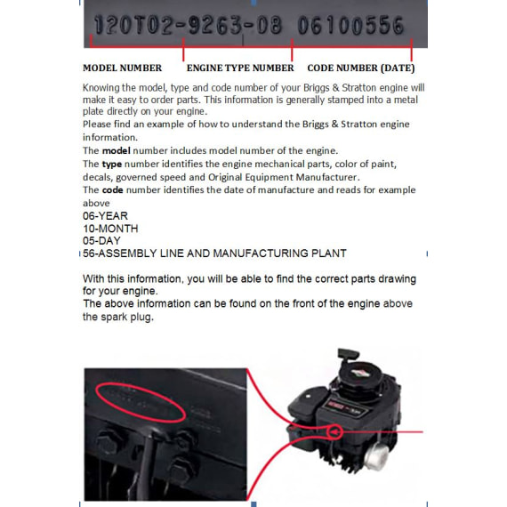 Briggs And Stratton Part Number - Spring-Governed Idle