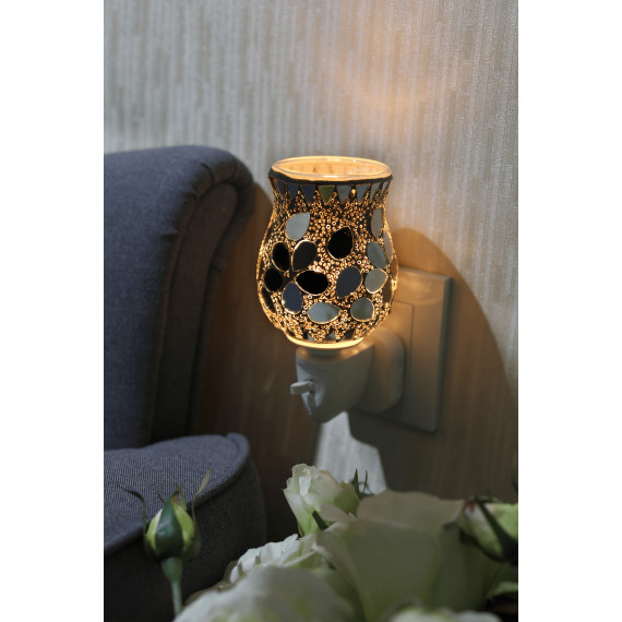 Silver Petal Tulip Mosaic Fragrance Warmer