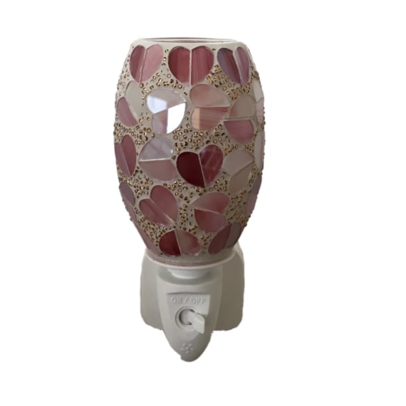 RED Heart Oval Mosaic Fragrance Warmer