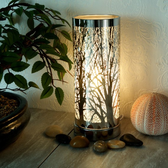 White-Silver Aroma Lamp