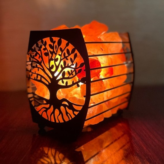 Tree Basket Salt Lamp