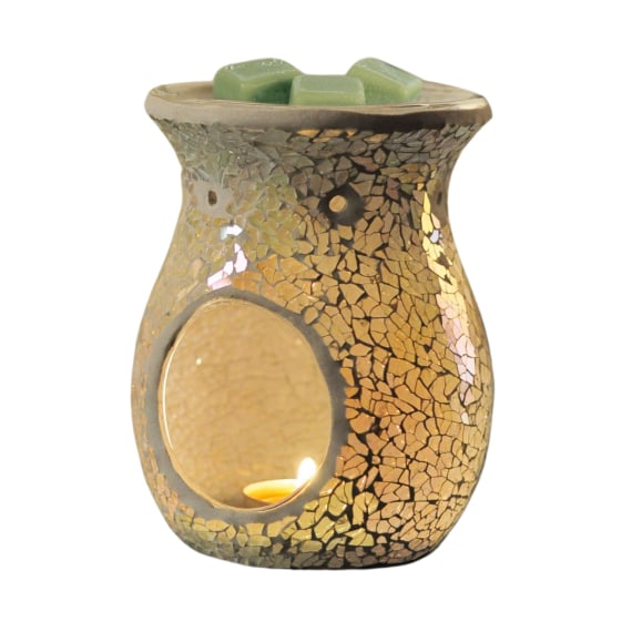 Pearl Crackle Tealight Burner