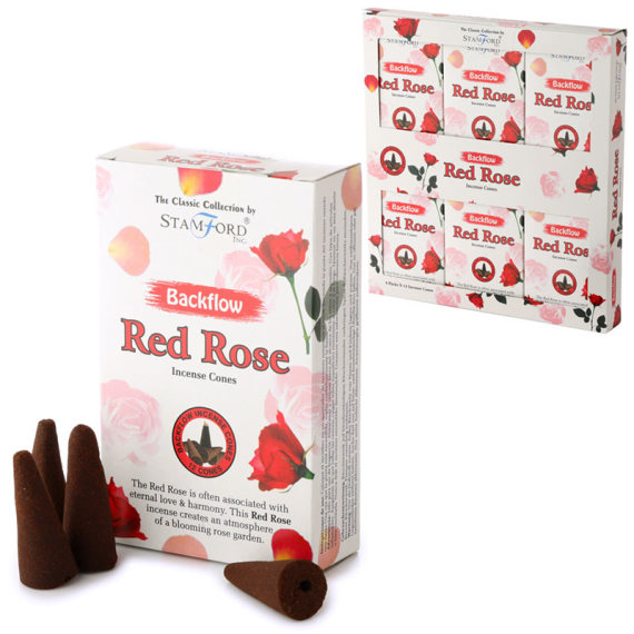 Backflow Incense Cone - Red Rose