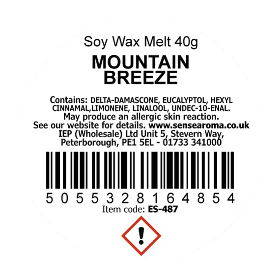 Mountain Breeze Wax Melt, 40g