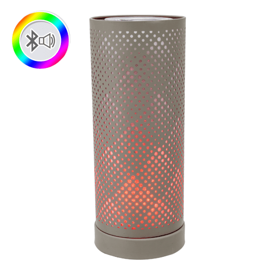 Grey Classic Bluetooth Speaker LED Aroma Lamp