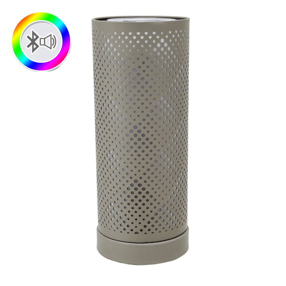 Grey Classic Bluetooth Speaker LED Aroma Lamp