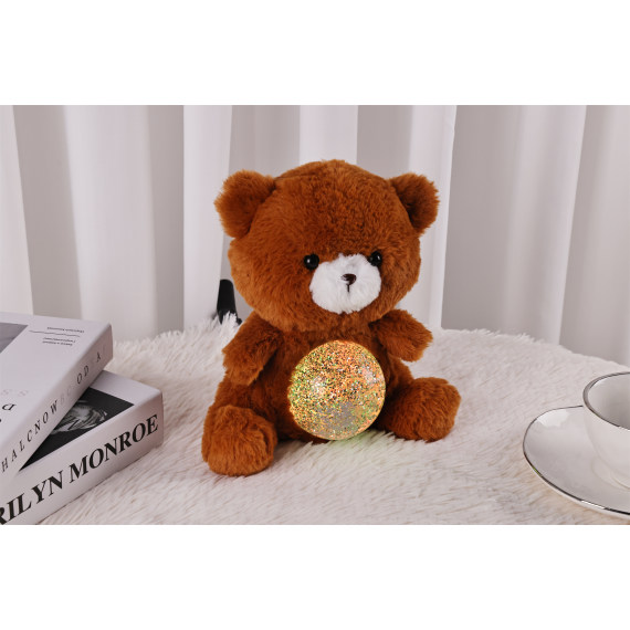 Fudge The Teddy - Magic Belly wt Glitter Ball