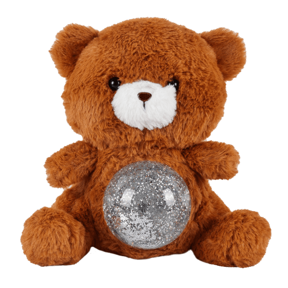 Fudge The Teddy - Magic Belly wt Glitter Ball