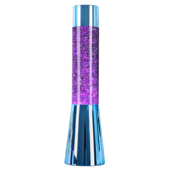 Blue Metallic Glitter Lamp