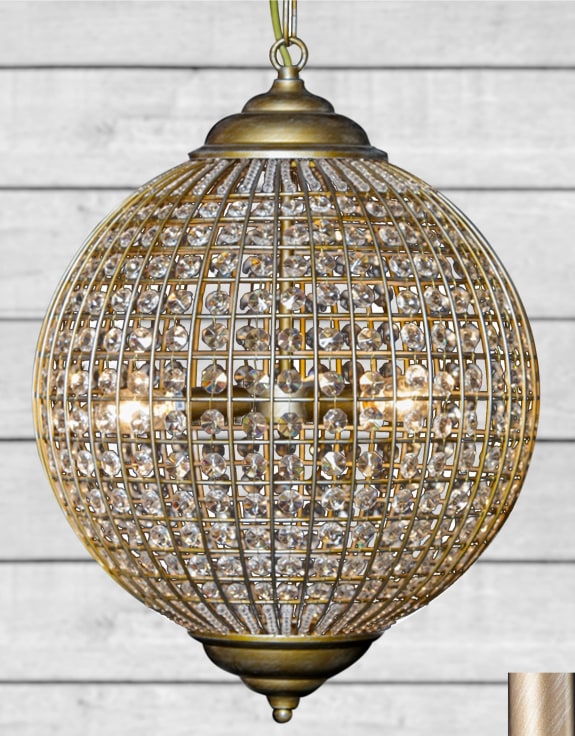 Large Gold Globe Chandelier