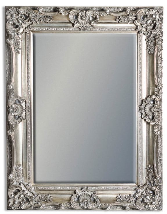 Antique Silver Small Regal Mirror