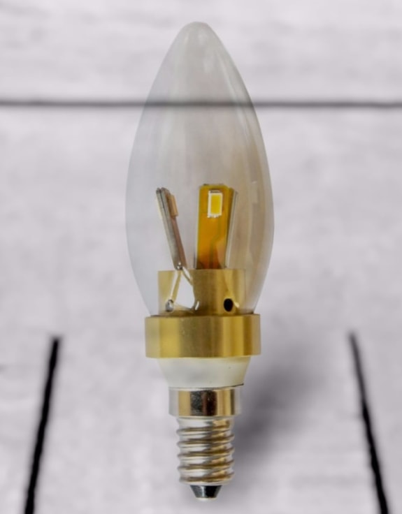 Small Edison Gold 4W LED Candle Bulb