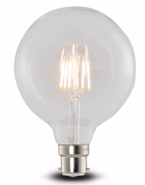 LED 6w Large Globe Retro Filament Bulb (B22 large bayonet)