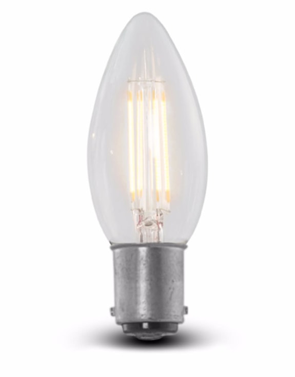 LED 4w Candle Retro Filament Bulb (B15 small bayonet cap)