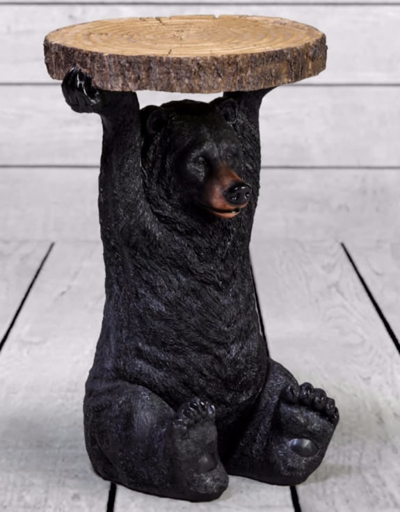 Black Bear Holding "Trunk Slice" Side Table