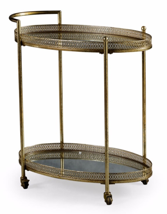 Antique Gold Metal Trolley