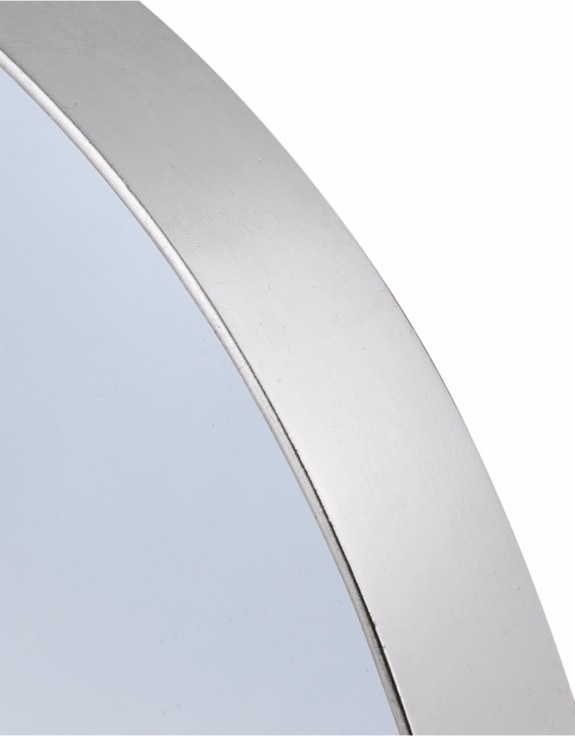 Small Round Silver Framed Arden Wall Mirror