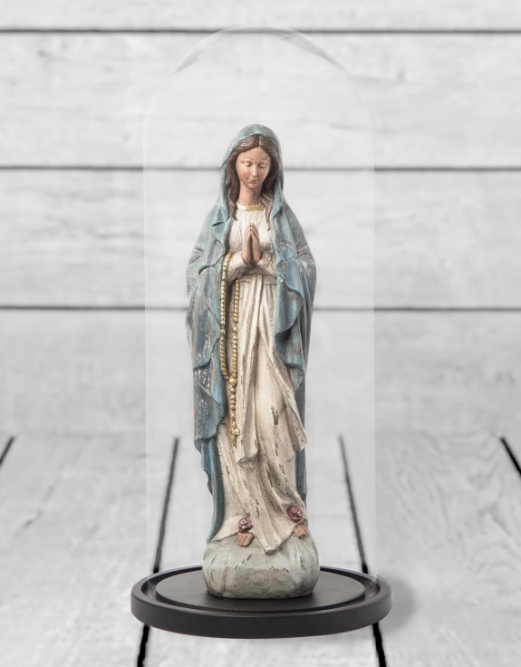 Antiqued Praying Maria Figure