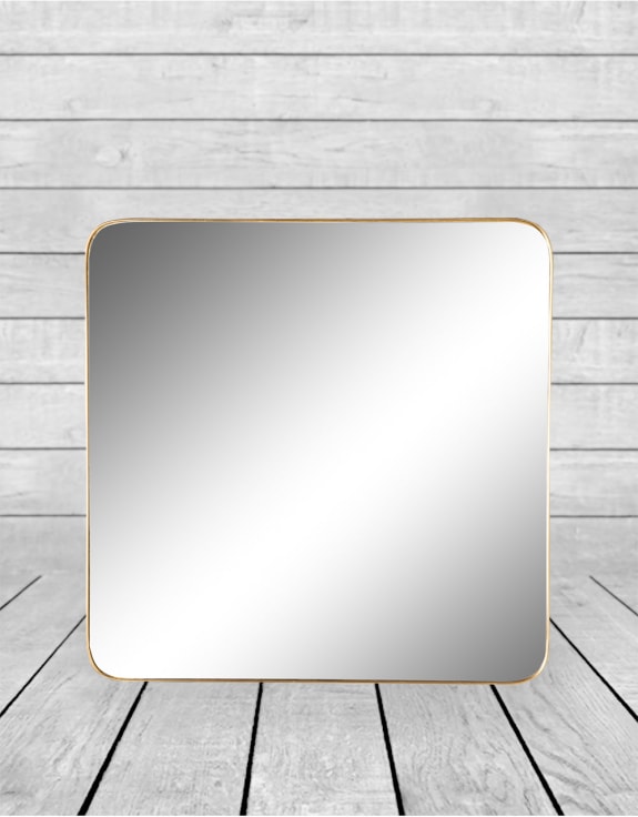 Large Square Gold Framed Arden Wall Mirror