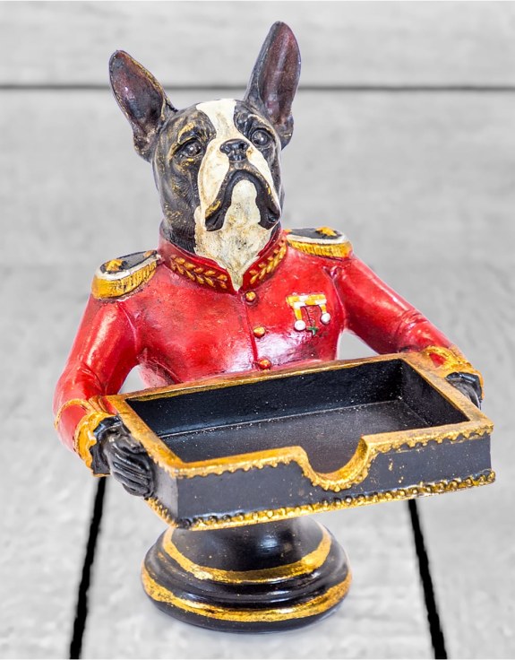 Gentry French Bulldog Card Holder/Sweet Tray