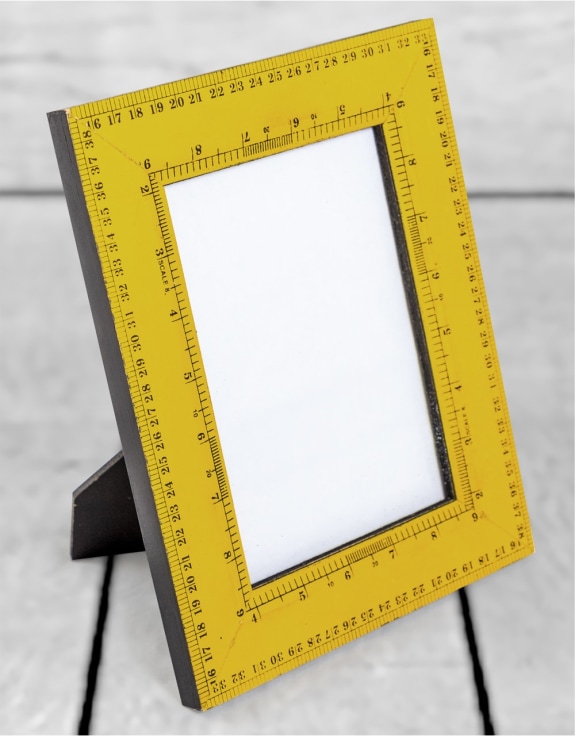 Retro Yellow Ruler 5x7" Photo Frame