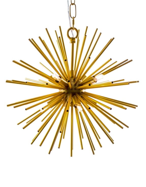 Gold Spiked Ceiling Pendant