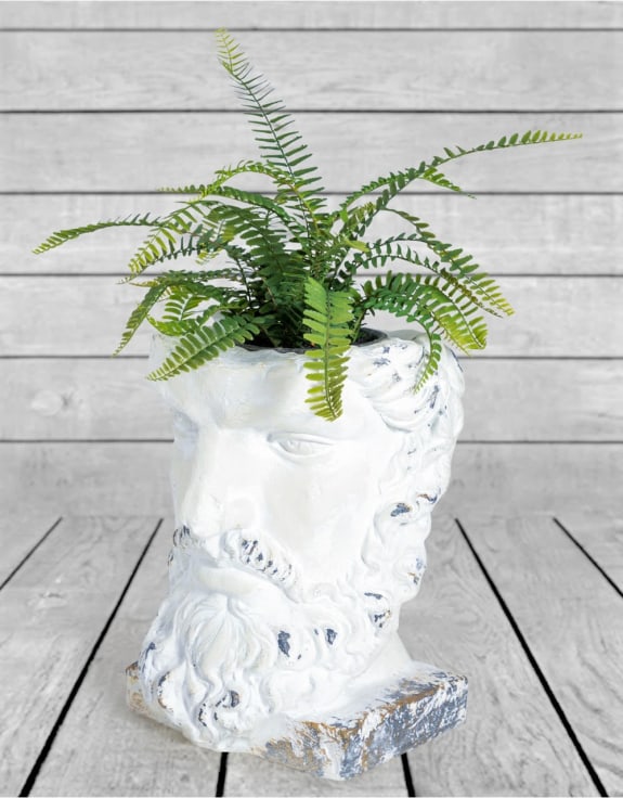 Tall Rustic Stone Effect Classical Face Planter