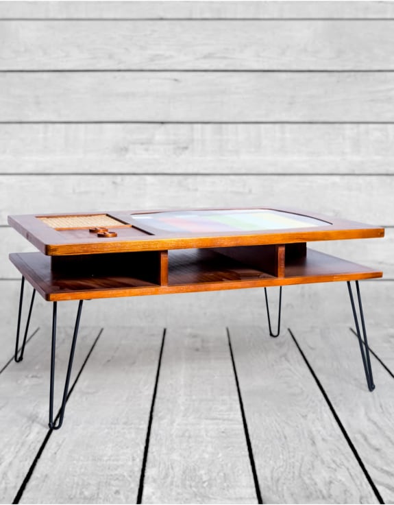 Solid Wood Retro Television Coffee Table