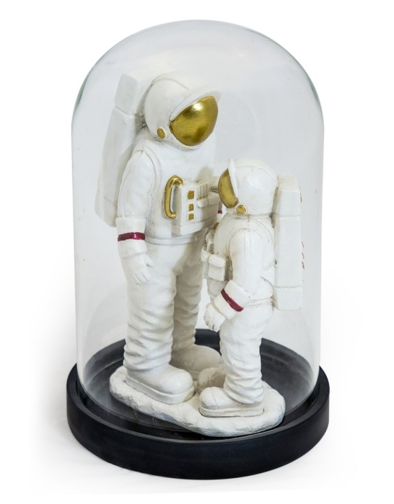 Astronaut Parent and Child in Glass Dome