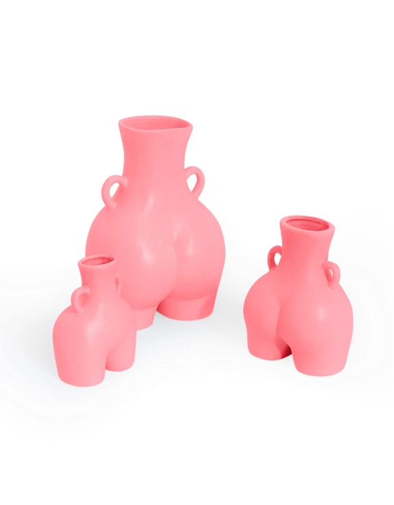 Pink Small "Love Handles" Booty Vase (to be bought in qtys of 2)