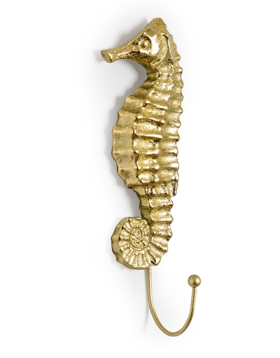 Gold Sea Horse Coat Hook (to be bought in qtys of 8)