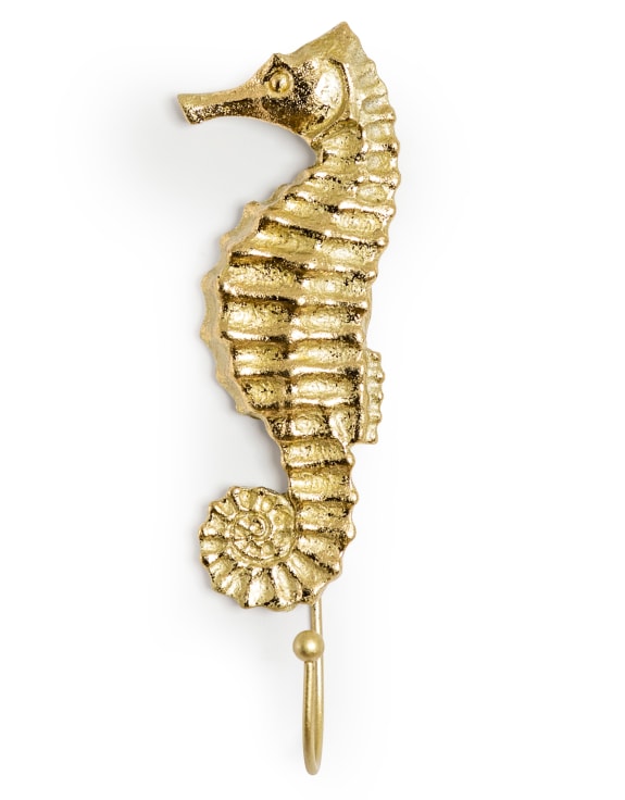 Gold Sea Horse Coat Hook (to be bought in qtys of 8)