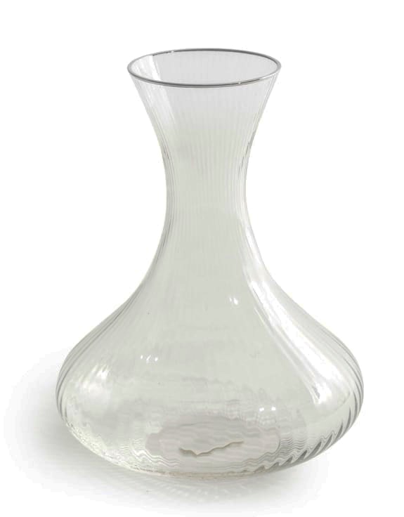 'Italia' Wine Decanter with Silver Rim