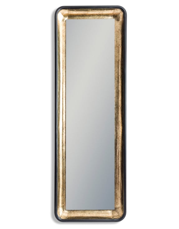 Limehouse Black & Antique Gold Tall Wall Mirror