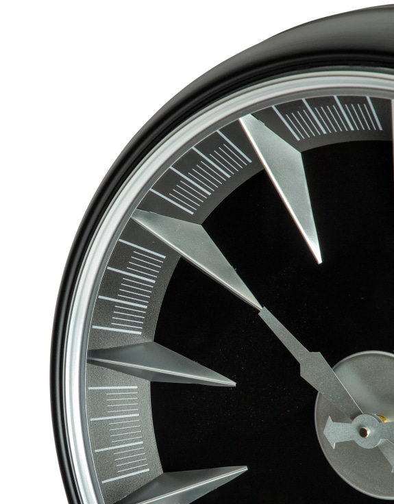 Black & Silver California Wall Clock