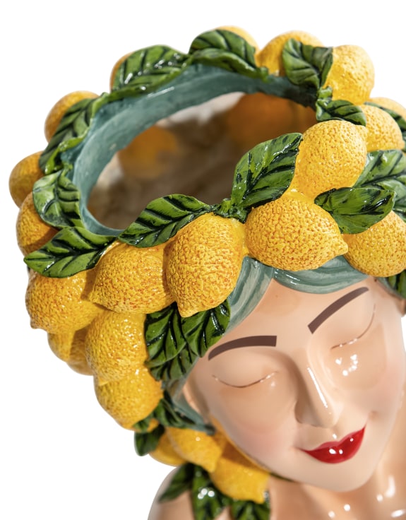 "Lady Lemon" Bust Vase