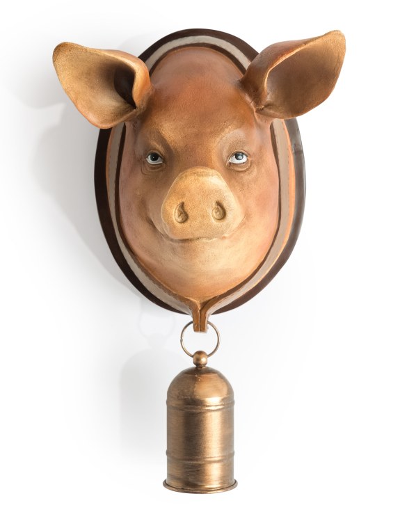 Large Pig with Bell Wall Head (to be bought in qtys of 2)