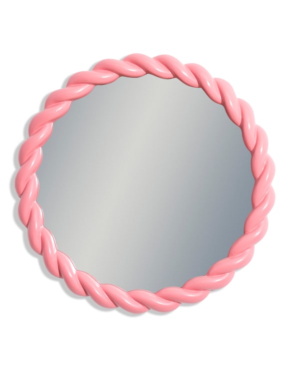 Berry Rope-Effect Round Wall Mirror