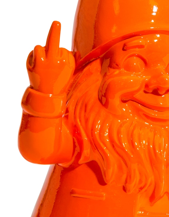 Medium Bright Orange "Naughty Gnome" Figure