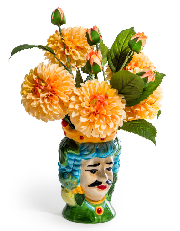 Sicilian King Moor Head Ceramic Storage Pot (to be bought in qtys of 4)