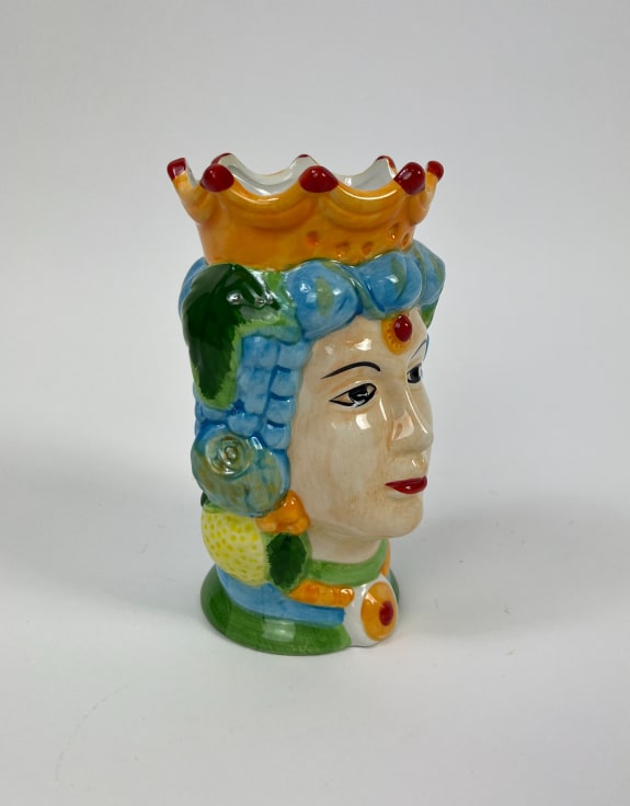 Sicilian Queen Moor Head Ceramic Storage Pot (to be bought in qtys of 4)