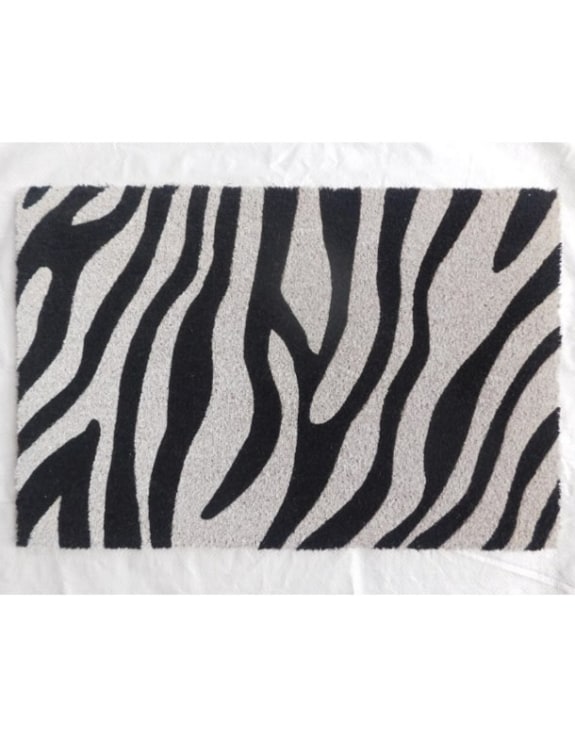 Zebra Patterned Doormat