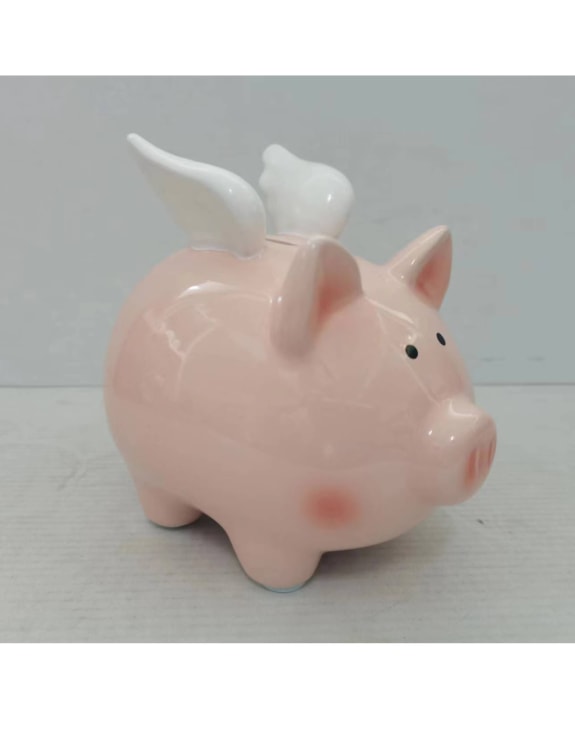 Classic Ceramic Flying Piggy Bank