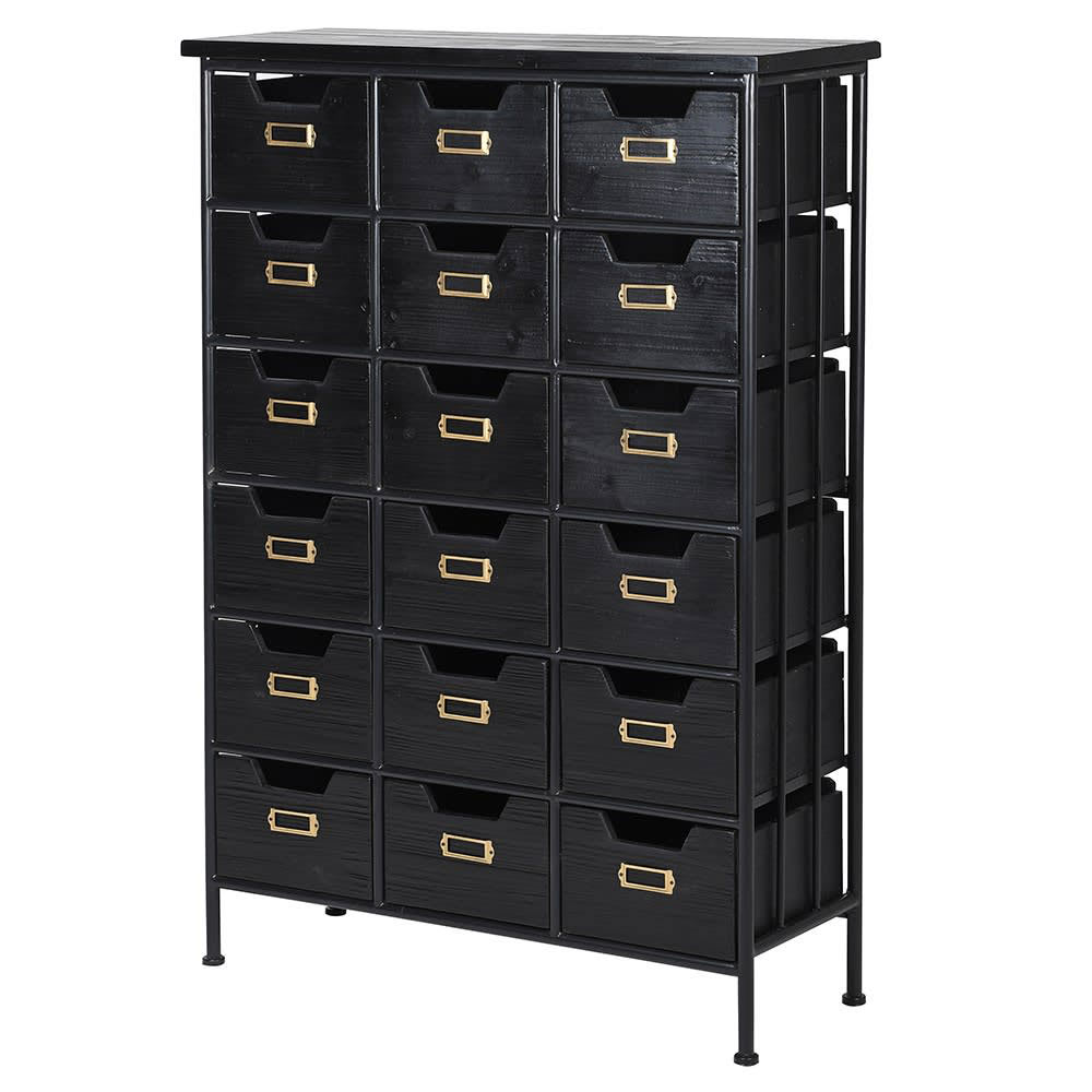 Tall Multi Industrial Chest of Drawers