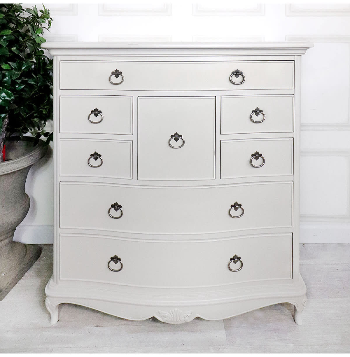 Willis & Gambier Etienne French Style Grey 8 Drawer Chest