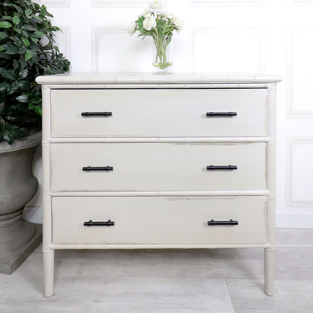 3 Drawer wide Handle Chest