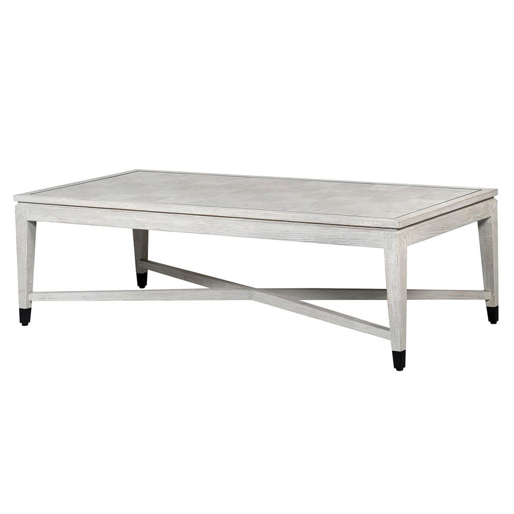 White Boho Coffee Table